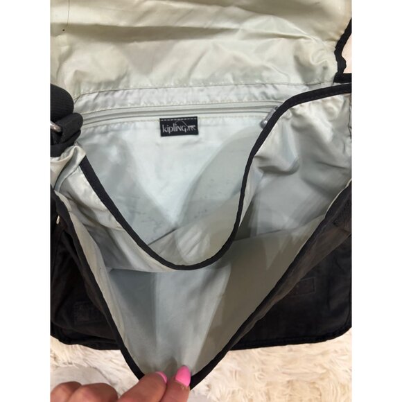 Kipling 2 Black Bags Adjustable Straps Multiple Compartments Messenger Crossbody - Picture 10 of 16